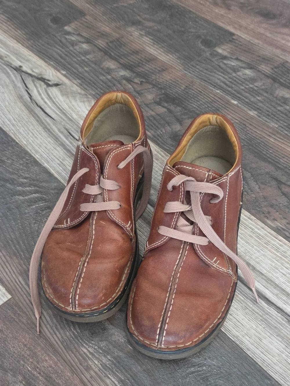 Dr. Martens Brown Leather Lace-Up Shoes